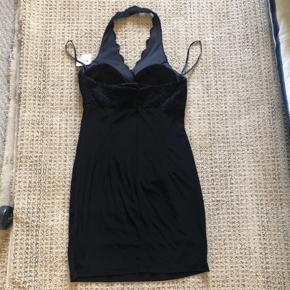 New BETSY & ADAM $179 Black Halter Dress - Picture 5 of 6
